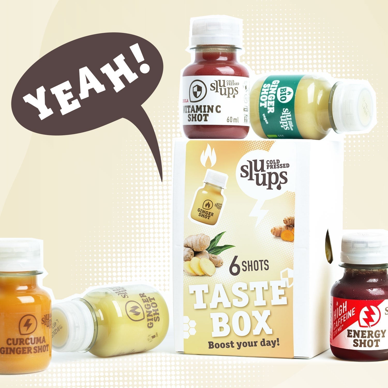 NEU: Teste alle sluups Shots mit der Tastebox