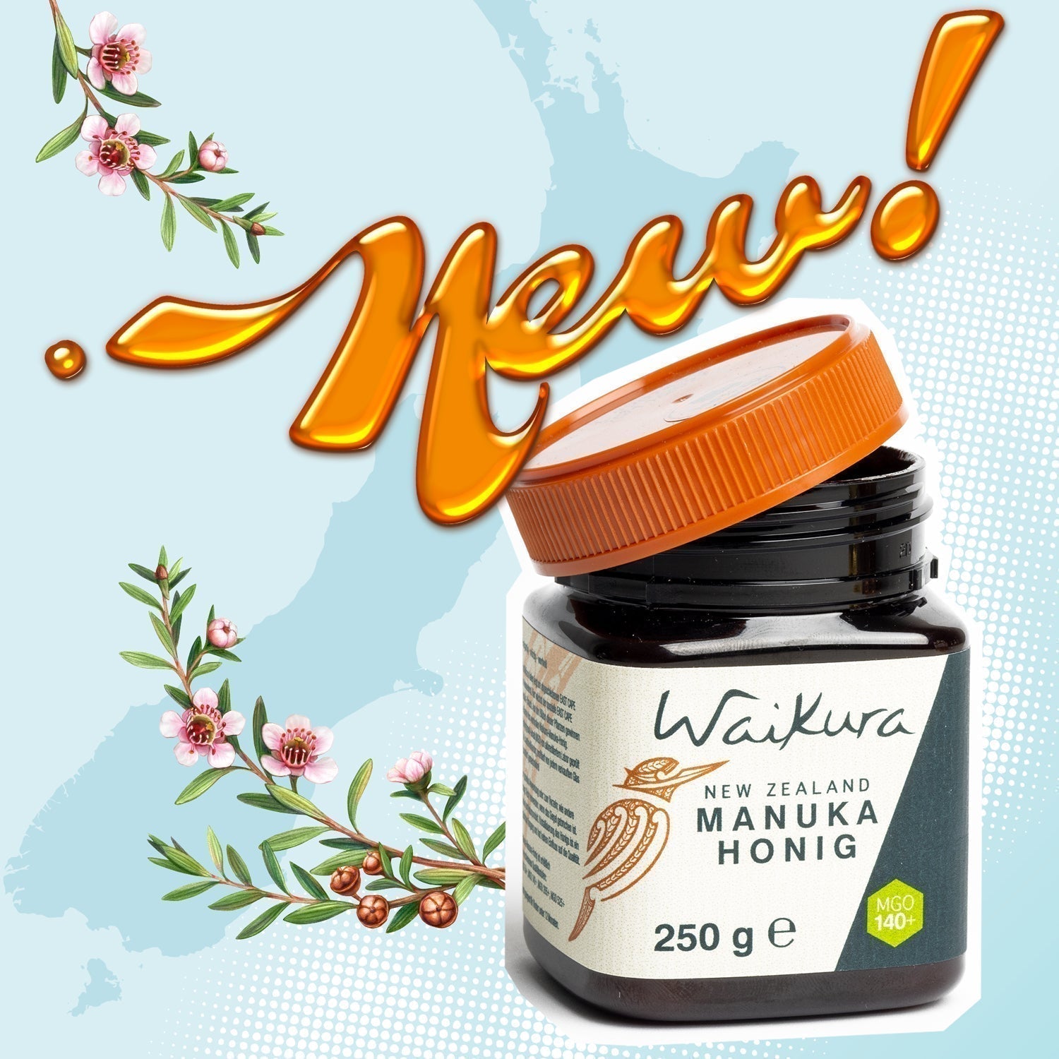 NEU im Shop: Waikura Manuka-Honig aus Neuseeland