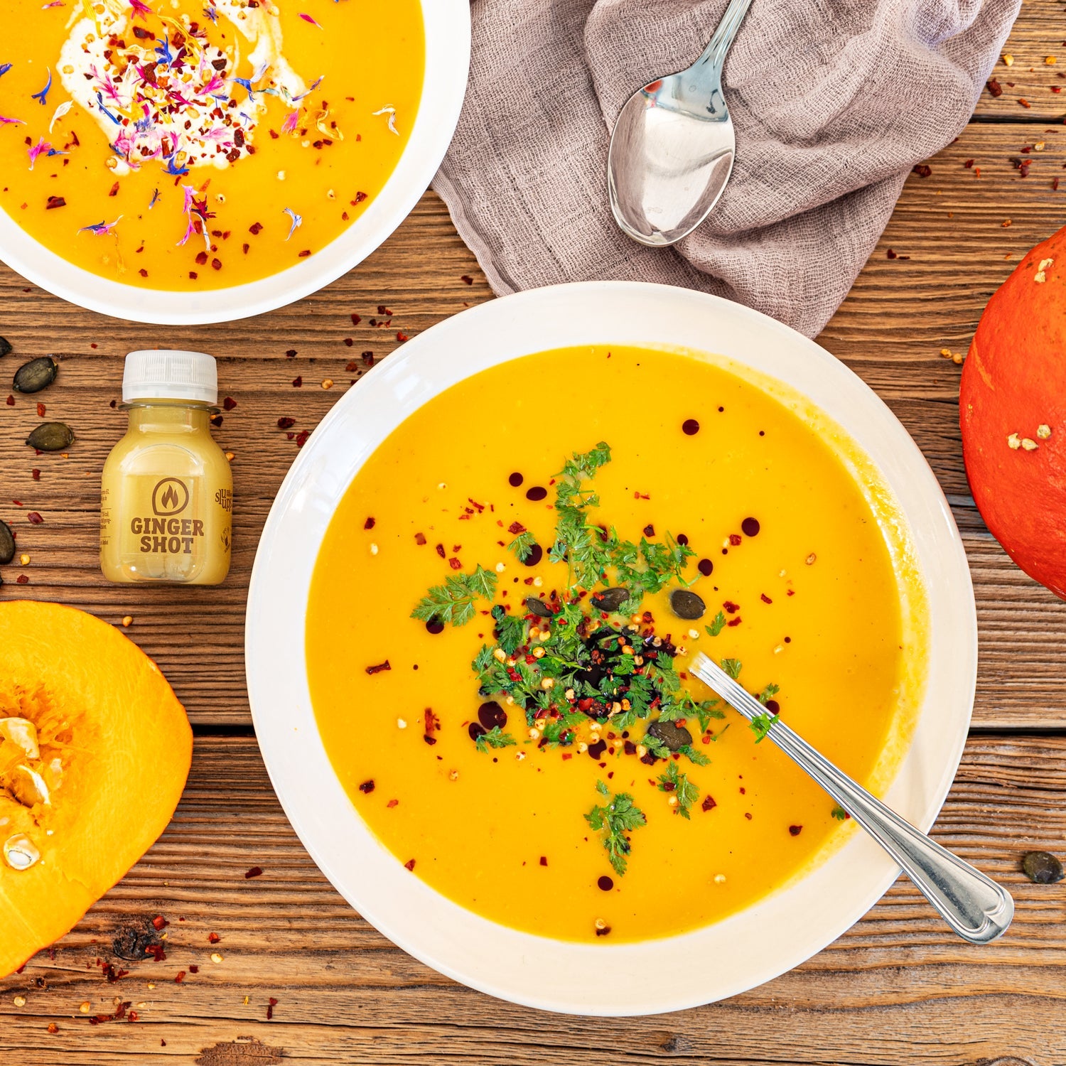 Rassige Kürbissuppe mit Kick - so schmeckt der Herbst