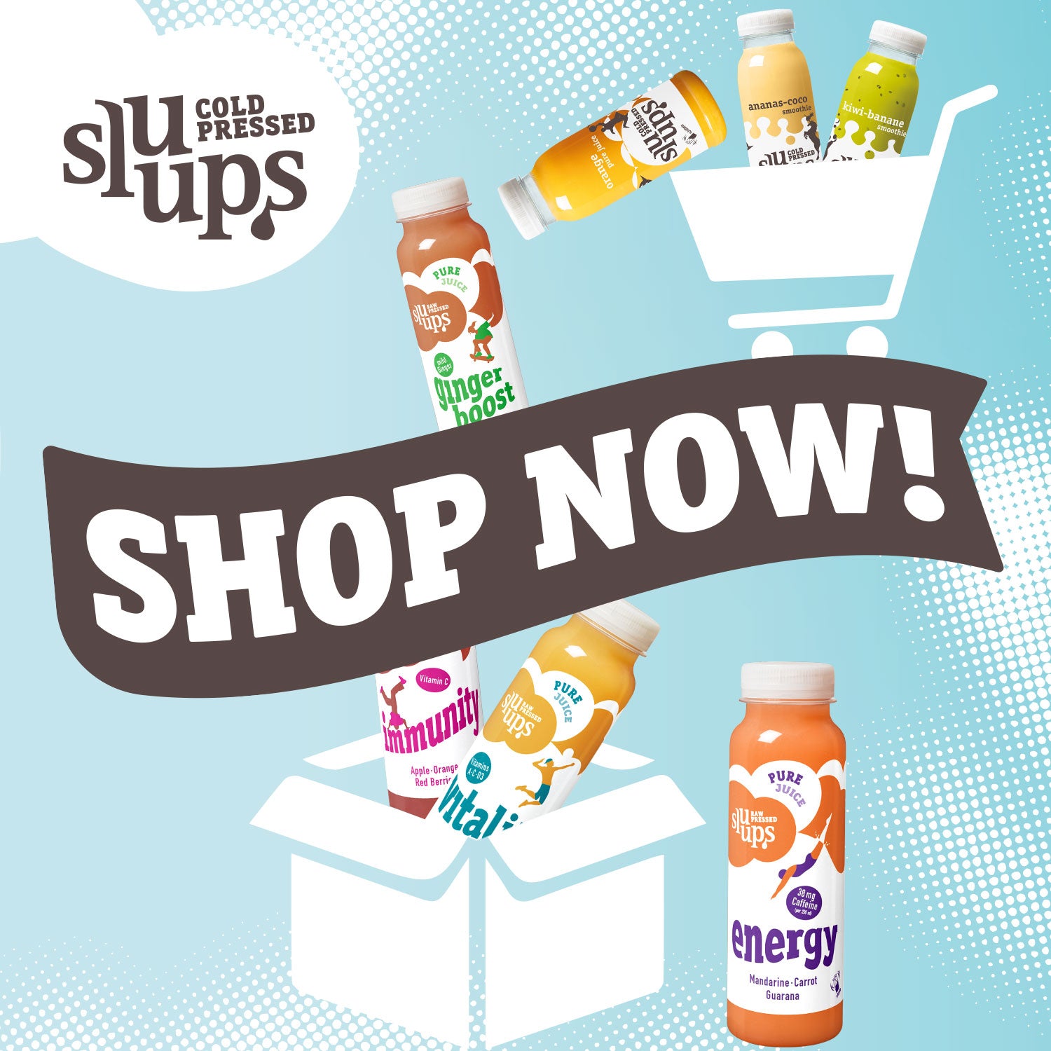 Neu im Shop - sluups Säfte und Smoothies