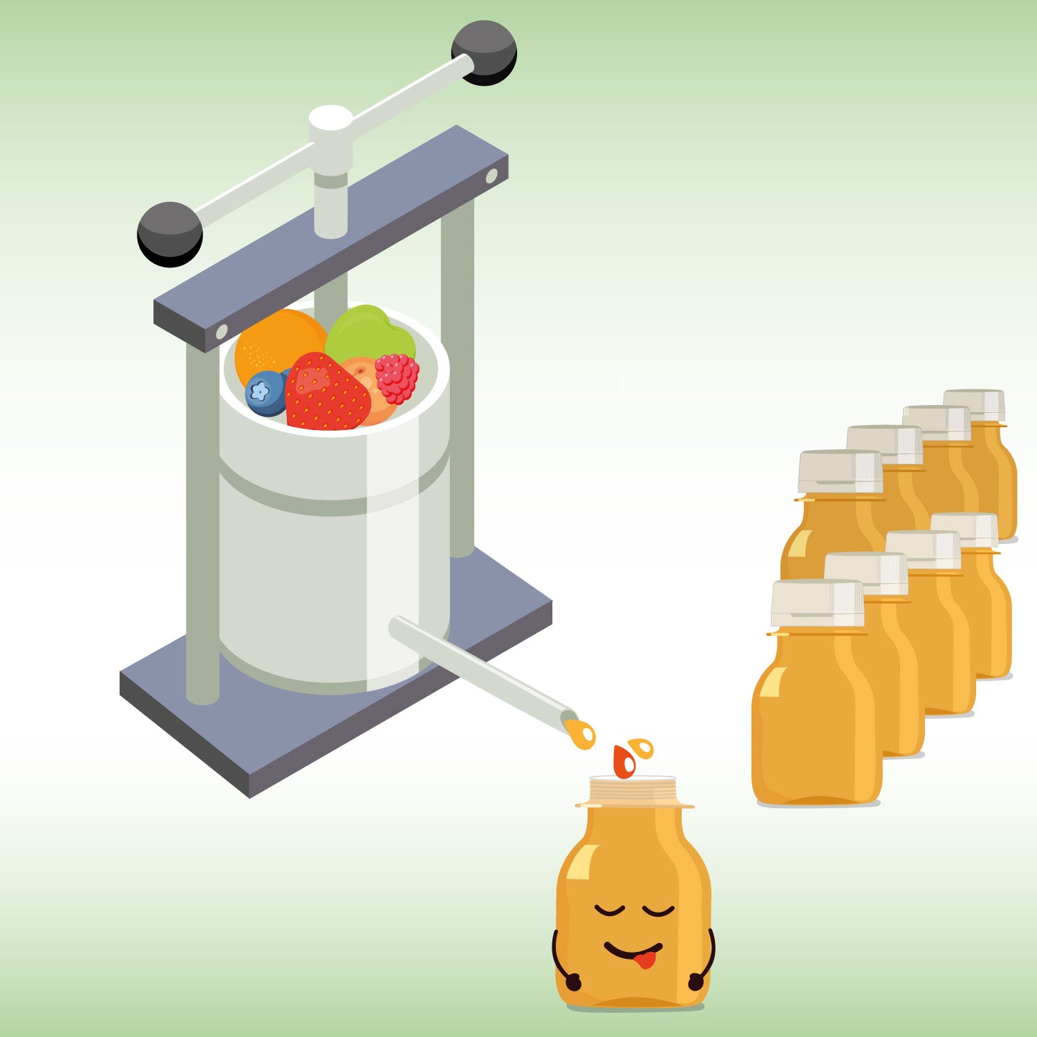 sluups kalt gepresst und abgefüllt, nie erhitzt, nicht pasteurisiert