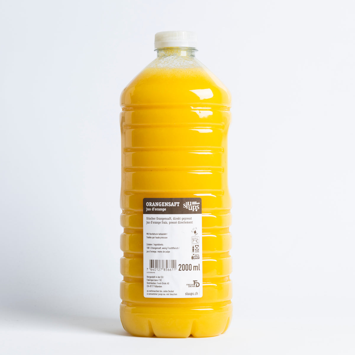 sluups Orangensaft mit wenig Fruchtfleisch 2L