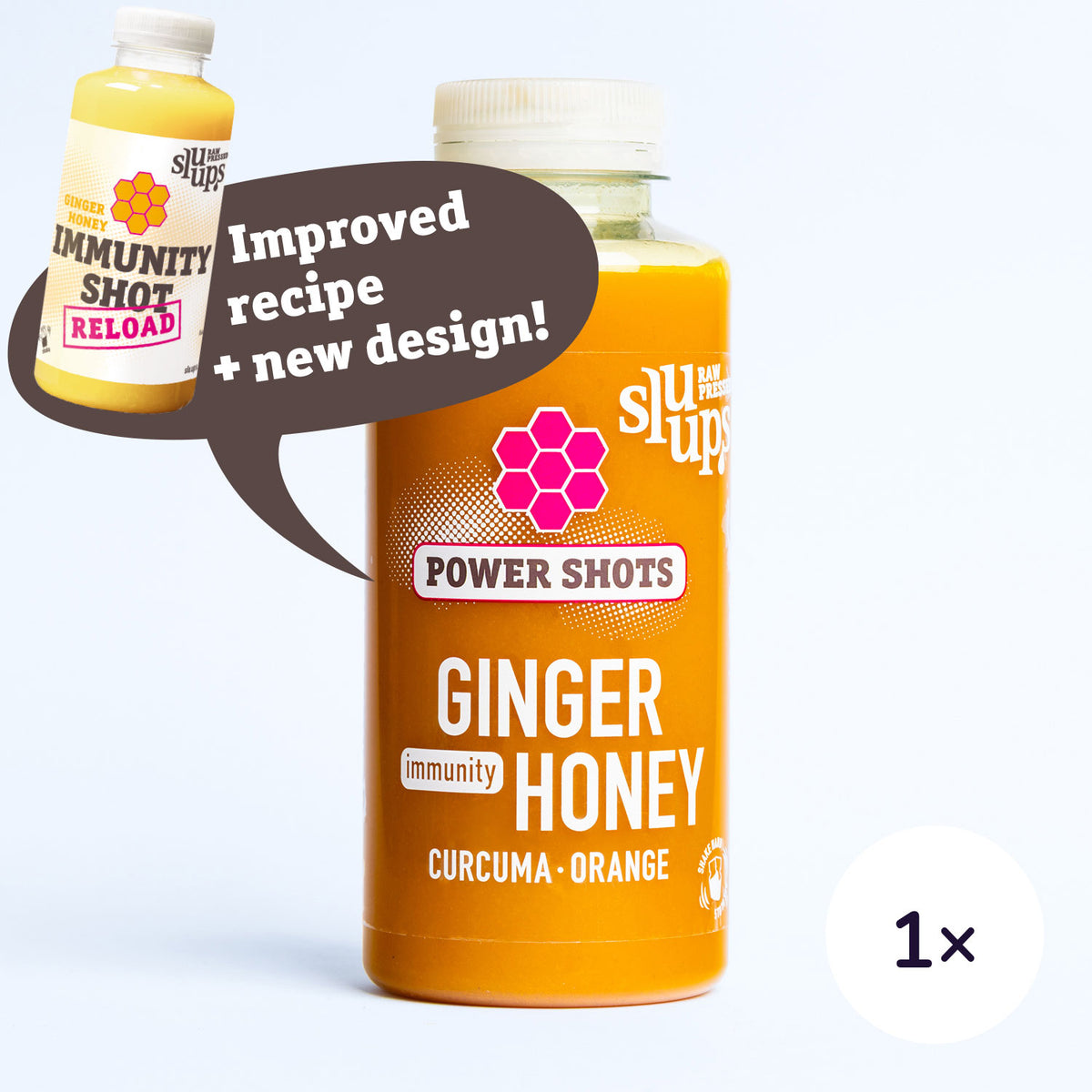 sluups Power Shots Ginger Honey