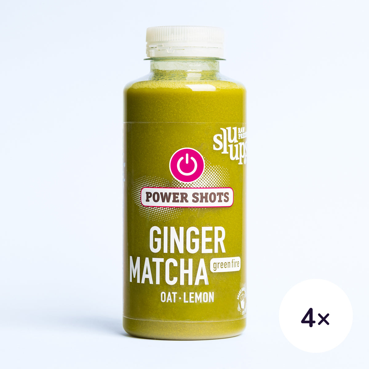 sluups Power Shots Ginger Matcha