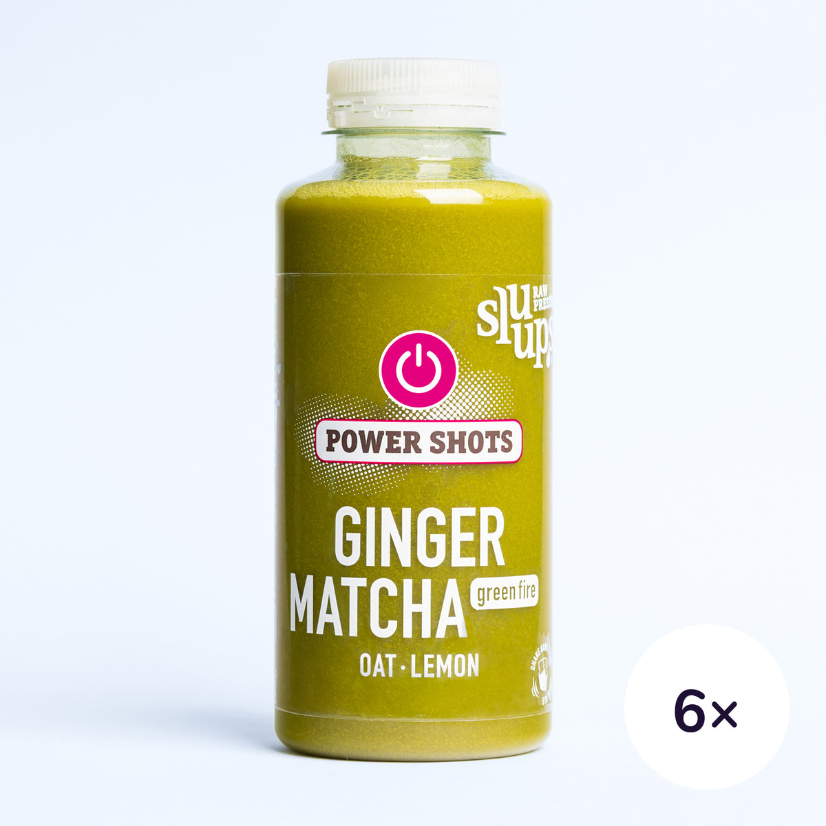 sluups Power Shots Ginger Matcha